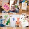 80PCS Flower Painting Stencils Set – Reusable Multi-Size Wall & Craft Templates for DIY Art, Scrapbooking, Card Making, Wood, Fabric, Canvas & Home Decor
